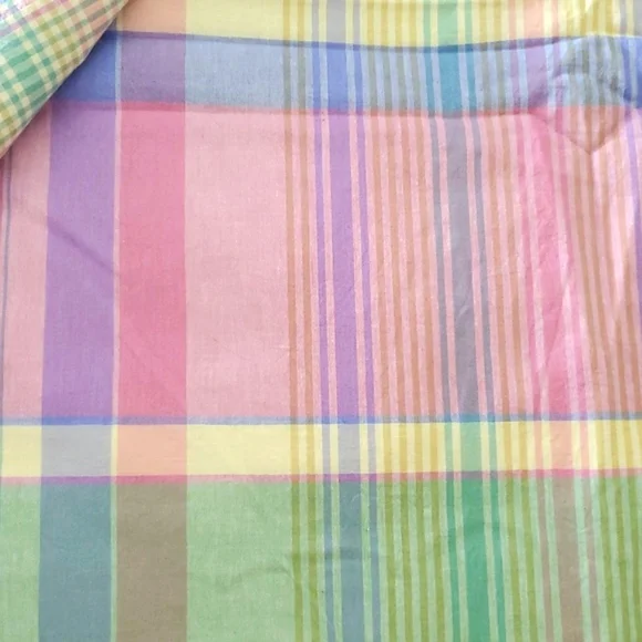 KING Plaid Duvet Cover + Pillow Shams - Cotton/poly blend - Picture 12 of 15